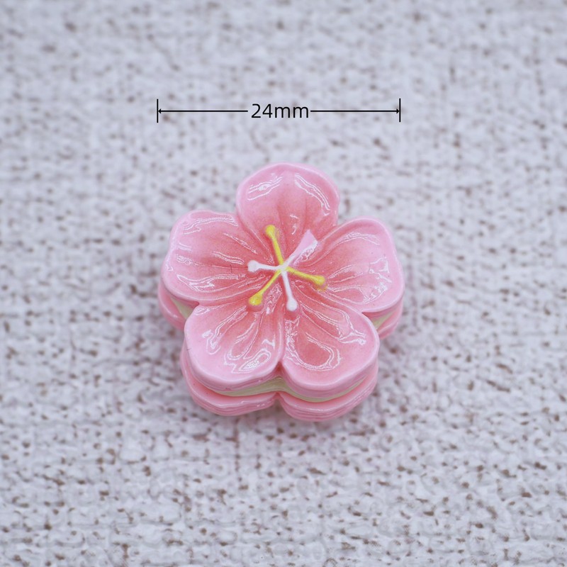 Cmokifuly Rotary Knob for Mechanical Keyboard, Handmade Resin Cute Sakura