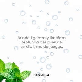 Dr. Natural Shampoo y Jabón Líquido para Cuerpo Bebés y Niños | Natural, Orgánico, Sin Sulfatos y Parabenos e Hipoalergénico | Hecho de Plantas Con Ac