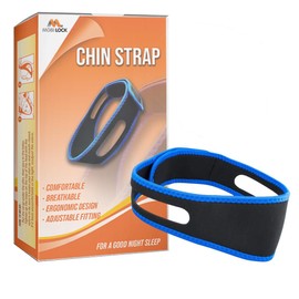 Anti Snoring Chin Strap - Sleeping Aids for Snoring Prevention & Effective Breathing - for Men & Women - Skin Friendly & Breathable Snoring Device for Sleeping – by Mobi Lock (Basic)