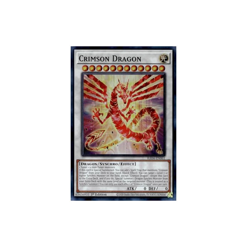 Crimson Dragon (Card) - RA04-EN061 - Super Rare - 1st