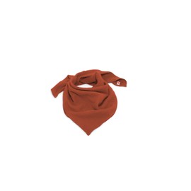 nanito Scarf Baby Scarf, Children's Scarf, Muslin Scarf, Choice of Colours, Baby Boy, Girl, Burp Cloth, 100% Organic Cotton, 45 x 45 cm, rust