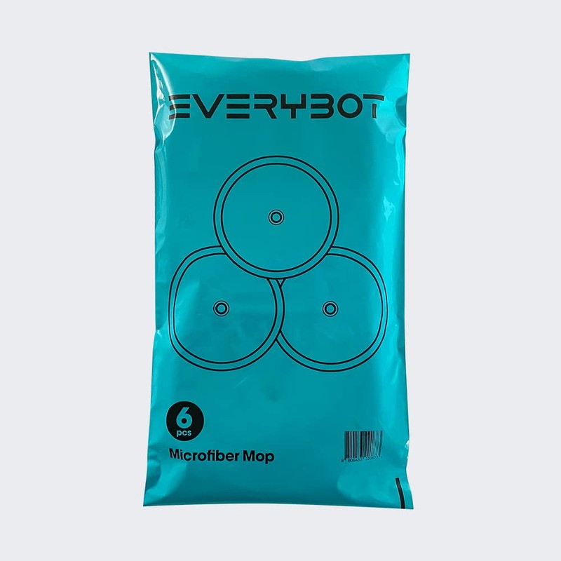 EVERYBOT Replacement Accessory of Three-Spin and Edge, Washable Microfiber Mop