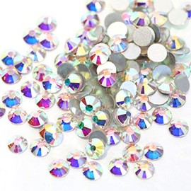 [Rhinestone 77] Glass Rhinestone, Color and Size Selectable SS3~SS50 (Aurora Crystal, SS8: Approx. 2.2mm (Approx. 1,440 grains))
