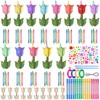 MiniInflat 24 Sets Spring Tulip Wind Chime Making Kit Make