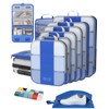 10 Set Compression Packing Cubes for Travel Essentials,Compressible Expandable Packing