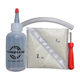 TyreBeads Motorcycle Tire Balancing Beads 4 oz Kit + FREE Valve Core Tool + FREE Applicator Kit