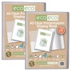 eco-eco A5 Size 50 Percent Recycled 20 Pocket Clear Presentation