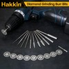 Stone Carving Set Hakkin 21Pcs Diamond Grinding Bit Set Diamond