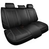 CAR PASS Luxury Faux Leather Back Rear Seat Covers, Waterproof