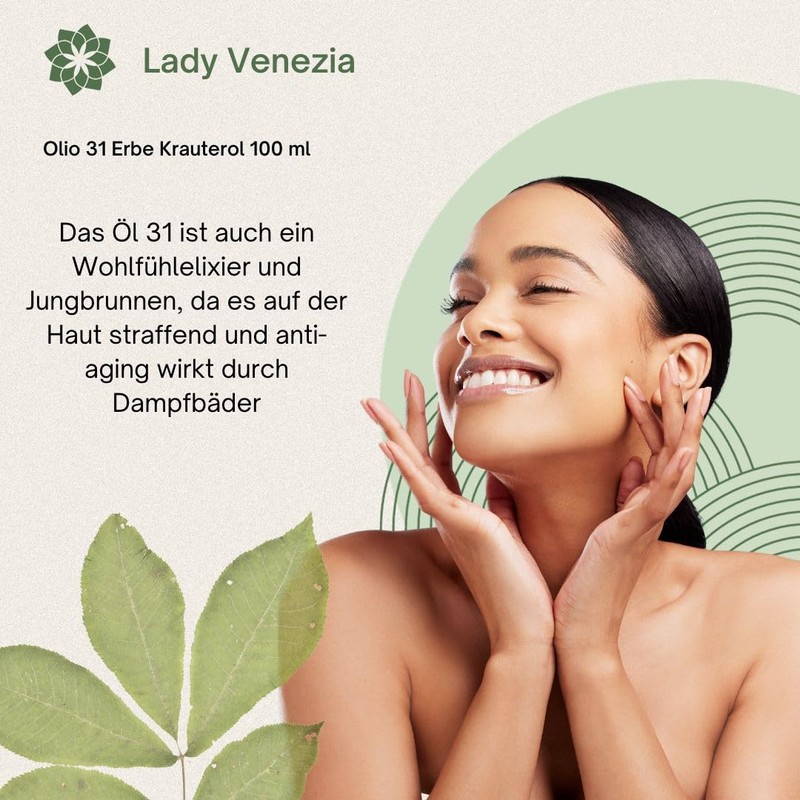 Lady Venezia, Oil 31 Herbal Oil 100ml Essential Oil Massage