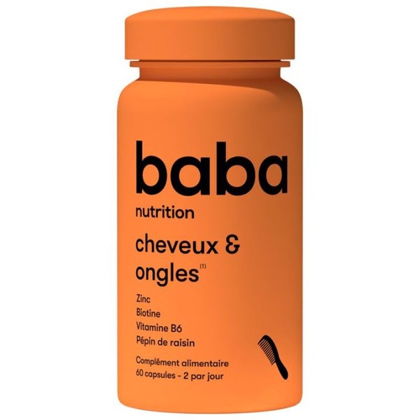 Baba Nutrition Cheveux et Ongles 60 Capsules