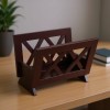 Mahogany Solid Wood Magazine Rack M1125 Contemporary Design For Organizing