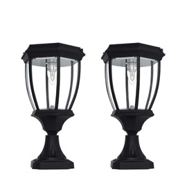 Large Outdoor Solar Powered LED Light Lamp SL-8405 (2-Pack)
