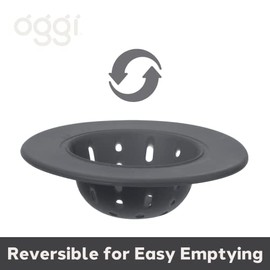 Oggi 7731V Sink Strainer, 4.5", Charcoal