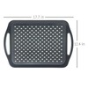 Non-Slip Serving Tray with Handles, 17.7" x 12.4" Large Food