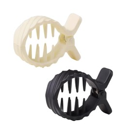 Duehut 2 PCS High Ponytail Hair Clips Matte Ponytail Buckle Hair Clip Round Inner Toothed Small Matte Nonslip Ponytail Buckle Hair Clip Strong Hold for Women Thick Long Hair