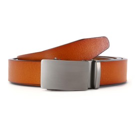 Nelbons Men's Belt Ratchet Belt Automatic Buckle for Men Suit Business Clothing Width 35 mm Size Adjustable, Y-brown