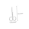 Healeved 2sets Creative Eyebrow Scissor and Tweezer Stainless Steel Brow