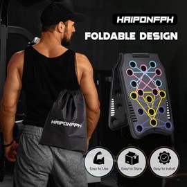 Haiponfph - Fitness Push Board, Portable Exercise Equipment, Home Gym System, Multifunctional Stands System for Pushing Floor, Muscle Exercise, Arm