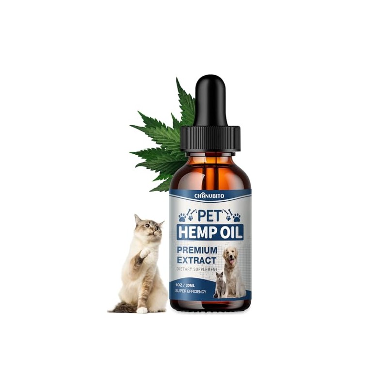 CHANUBITO Omega Oil for Dogs Cats,unflavored-1Pc-h