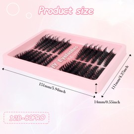Fluffy Cluster Lashes Kit 80P