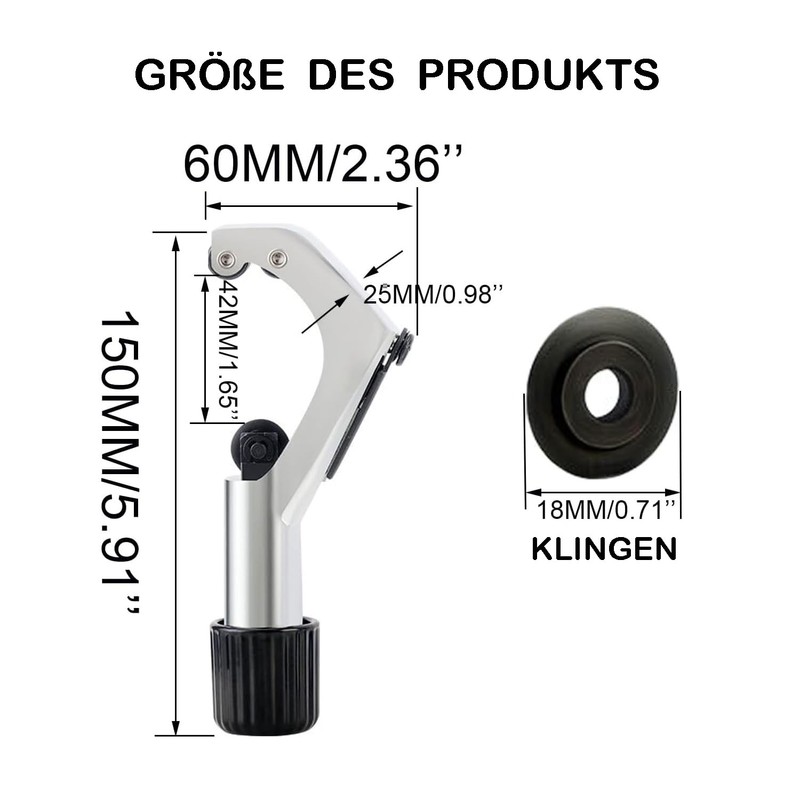 KEWAYO Pipe Cutter Diameter 6-42 mm, Mountain Bike Fork Handle