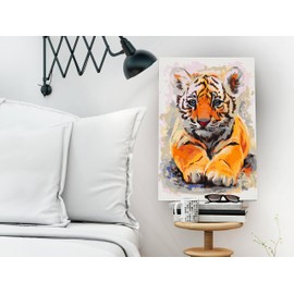 murando - Paint by Numbers Tiger 40 x 60 cm Painting Set with Wooden Frame on Canvas for Adults Children Painting Hand Painted Kit DIY Gift Decoration n-A-0305-d-a