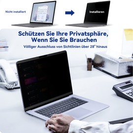 Magnetic Privacy Filter Compatible with 13.5 Inch Surface Laptop 5/4/3/2/1, Removable Anti-Glare Blue Light Laptop Privacy Screen Privacy Screen Privacy Screen Privacy Screen Black Security Private