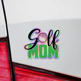 ANGDEST CLUB Vinyl Stickers Decals of Golf Mom - Apply On Any Smooth Surfaces Indoor Outdoor Bumper Tumbler Wall Laptop Phone Skateboard Cup Glasses Car Helmet Mug Door Truck Gifts Decoration