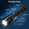 Rechargeable Flashlight, 2 Pack 900000 High Lumens Super Bright Flash
