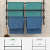 Over The Door Towel Rack, Extendable Triple Towel Storage Holder