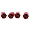 XDG 4Pcs Car Tire Covers Rustproof Metal Chrome Valve Stem