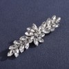 Lenjicons Luxury Flower Rhinestone Wedding Hair Clips French Rhinestone Hair
