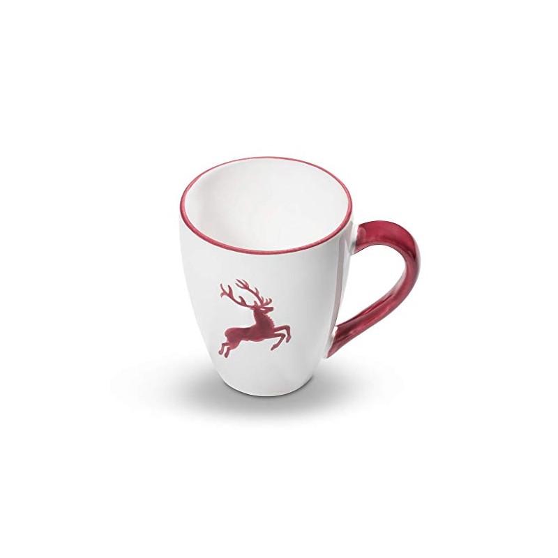 GMUNDNER KERAMIK Breakfast Cup Max Capacity: 0.3 Litres Bordeaux Red