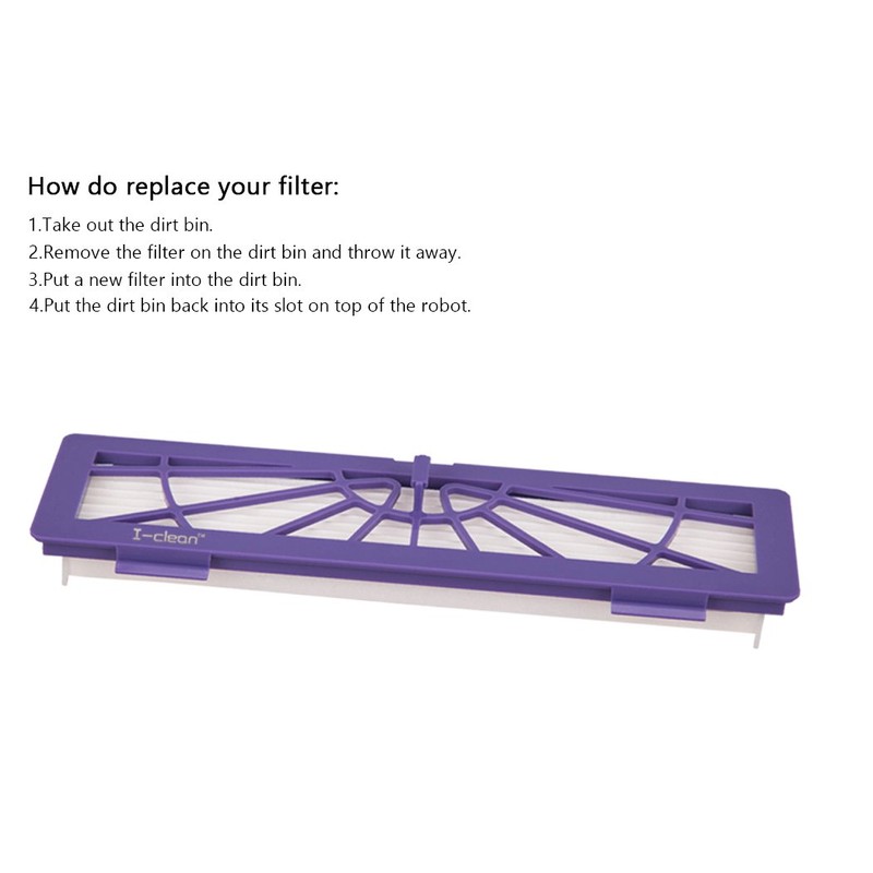 I-clean 16-pack Filters Accessories for all Neato Botvac Robotics 70e