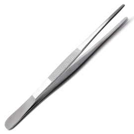 Surgical Dressing Tweezer Forceps 5.5" (14cm) Standard Pattern Serrated Tip Dental Picking Instruments