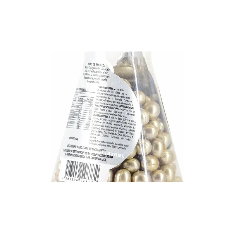 Colágeno CoQ-10 180 Cápsulas Solanum Colágeno Coenzima Q-10 Biotina Vitaminas