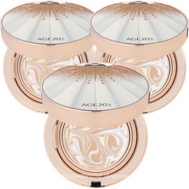 Age 20's Essence Cover Pact HG Aurora Gold Edition No. 23 (3 units) / 에이지투웨니스 에센스 커버 팩트 HG 오로라 골드에디션 23호 본품3개