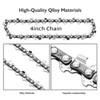 5-PCAK Mini Chainsaw Chain, 4 Inch 1/4" LP .043 Gauge