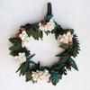 Creative Co-Op Round Handmade Wool Felt Wreath with Appliqued Leaves