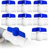 8PCS 3/4" PVC Ball Valve, Shut-Off Ball Valve Socket with