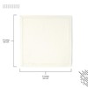 Encasa Cotton Fabric Napkins with Hemstitch, Set of 4, Plain