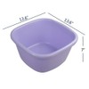 Pekky 18 Quart Plastic Wash Tub Basin, Large Dish Pan,