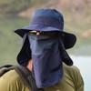 ehsbuy Fishing Hat Men's Wide Brim Mesh Tropical Hat Safari