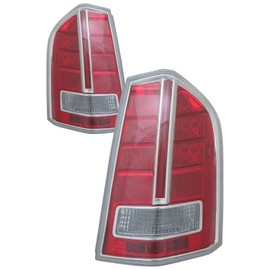 HEADLIGHTSDEPOT Left Driver And Right Passenger Side Tail Light Set Compatible With Chrysler 300 2012-2014 BASE|C|S|LUXURY|SRT-8|Platinum Production From 3-19-12 CAPA Certified