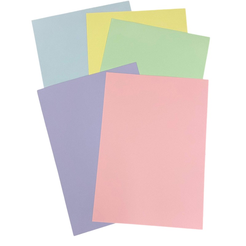 DJP Pastel A4 160GSM Easter Coloured Card 50 Sheet Pack
