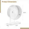Skdqiee Hamster Exercise Wheel, Silent Hamster Wheel with Acrylic Stand,