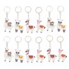 24Pcs Alpaca Keychain Party Favors Animal Lover Keychains Alpaca Keychain