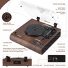 Retrospiler Record Player, 3 Speed Bluetooth Turntable with Built-in Speakers,