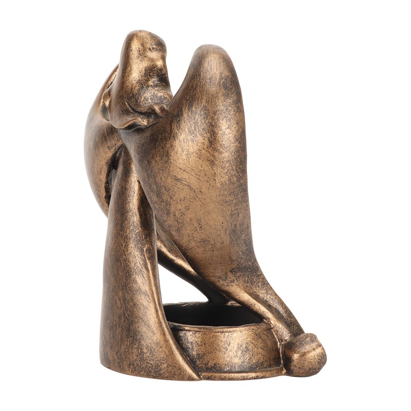 Candle Holder Resin Candlestick Base Angel Figurine Design Home Decoration